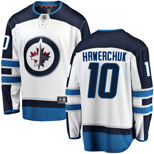 Kinder Winnipeg Jets Eishockey Trikot Dale Hawerchuk #10 Breakaway Weiß Fanatics Branded Auswärts